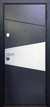 Однопольная дверь с наборным МДФ-оформлением